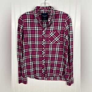 American Eagle Outfitters Pink Flannel